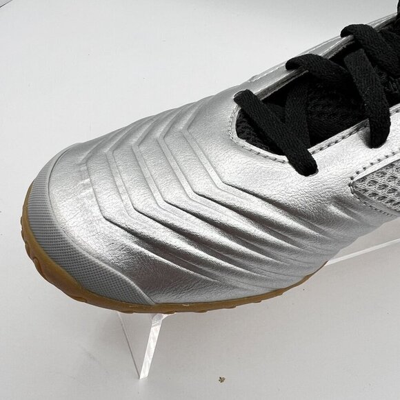 adidas Predator 19.4 Sala J Indoor Soccer Shoes men 8.5 Metallic Silver Black - Picture 12 of 16